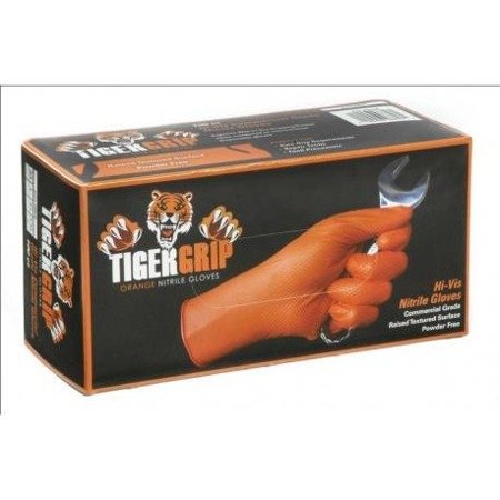 Rękawiczki TIGER GRIP "L" pomarańczowe (pud. 100szt.)